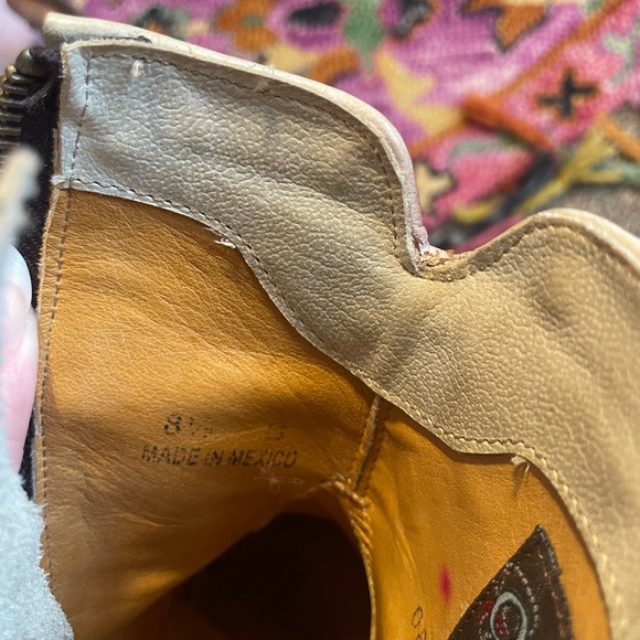 Cute Cowgirl Floral Leather Boots - Picture 8 of 8